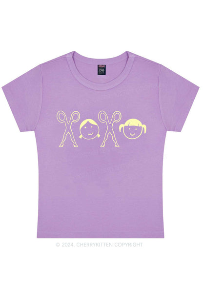 Girls XOXO Y2K Valentine's Day Baby Tee Cherrykitten