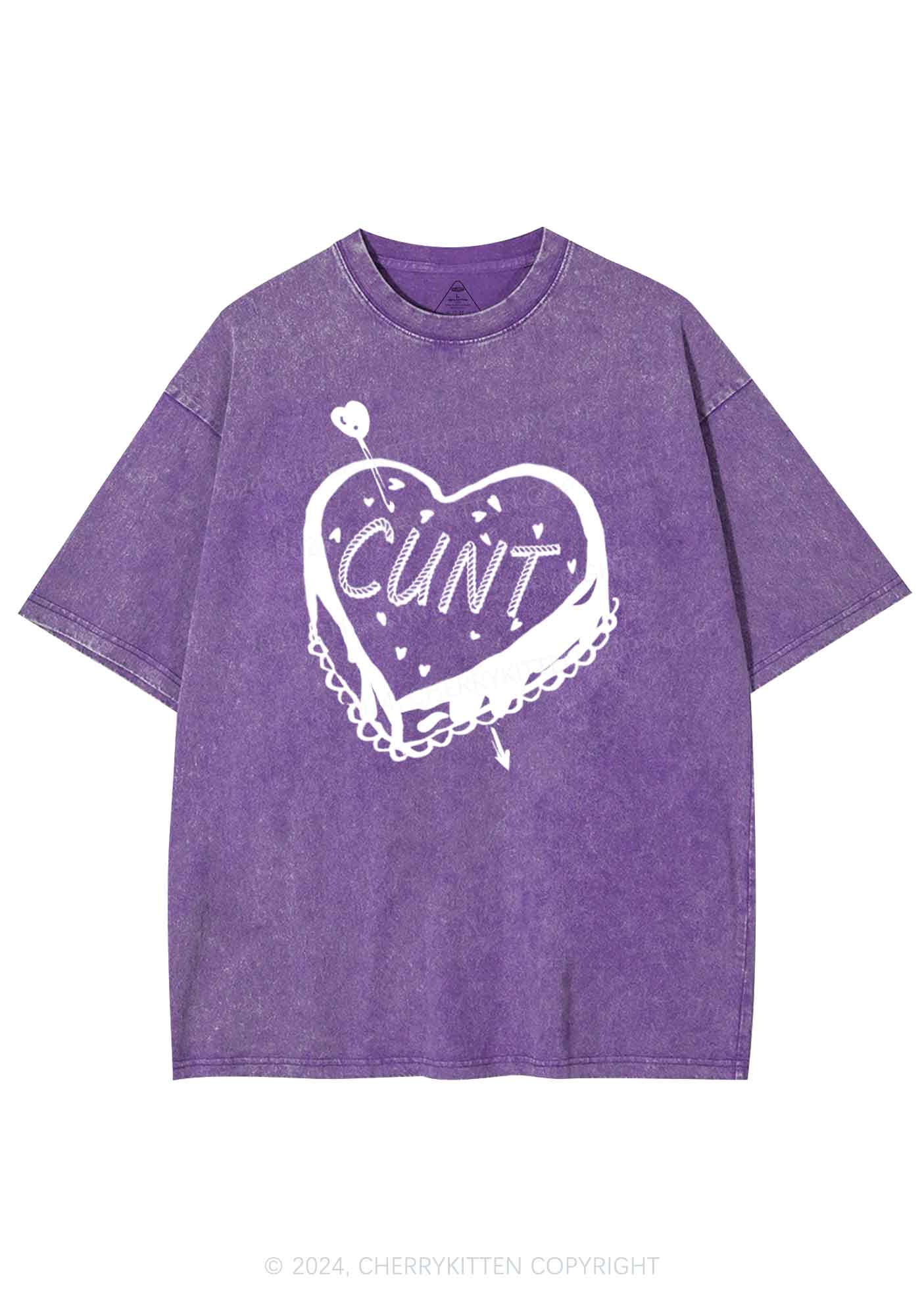 Cxxt Cake Y2K Valentine's Day Washed Tee Cherrykitten