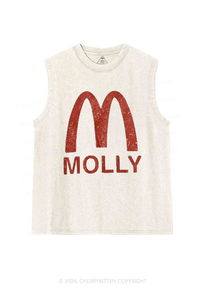 Red Molly Y2K Washed Tank Cherrykitten