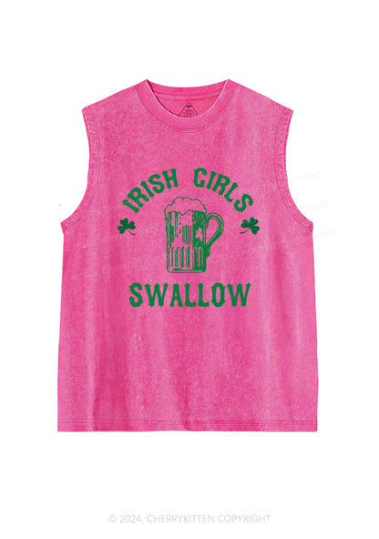 Irish Girls Swallow St Patricks Y2K Washed Tank Cherrykitten