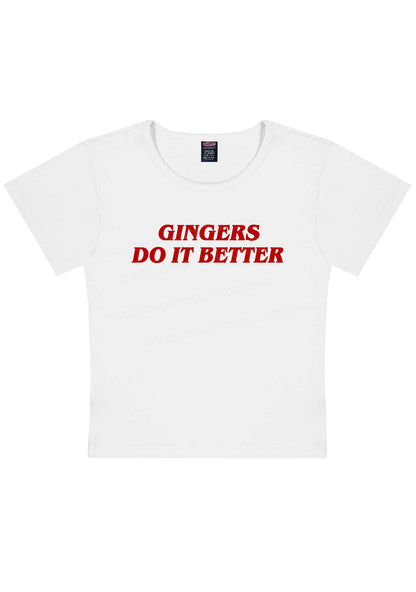 Gingers Do It Better Y2K Baby Tee Cherrykitten