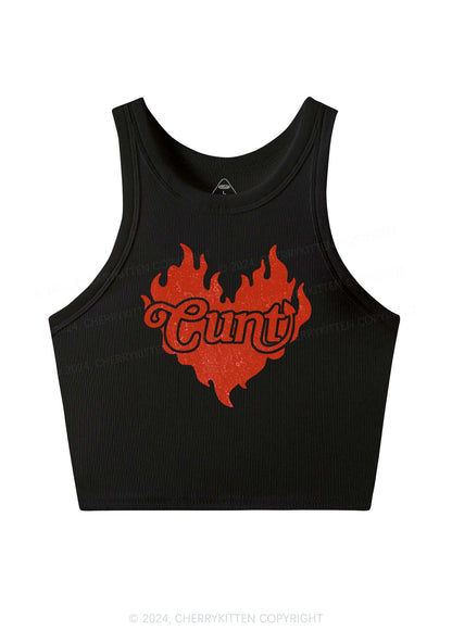 Cxxt Devil Y2K Valentine's Day Crop Tank Top Cherrykitten