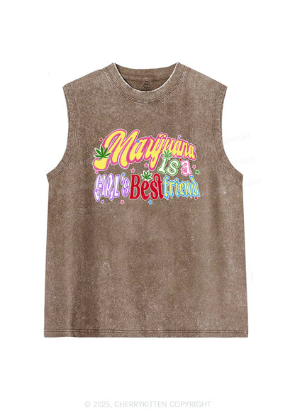 Girls Best Friend Y2K Washed Tank Cherrykitten