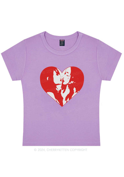 Kiss Girl Y2K Valentine's Day Baby Tee Cherrykitten