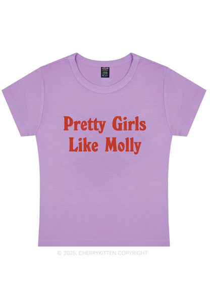 Pretty Girls Like Molly Y2K Baby Tee Cherrykitten