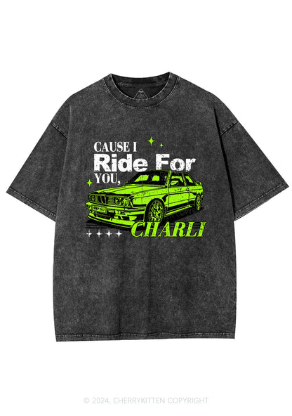 Ride For CX Y2K Washed Tee Cherrykitten