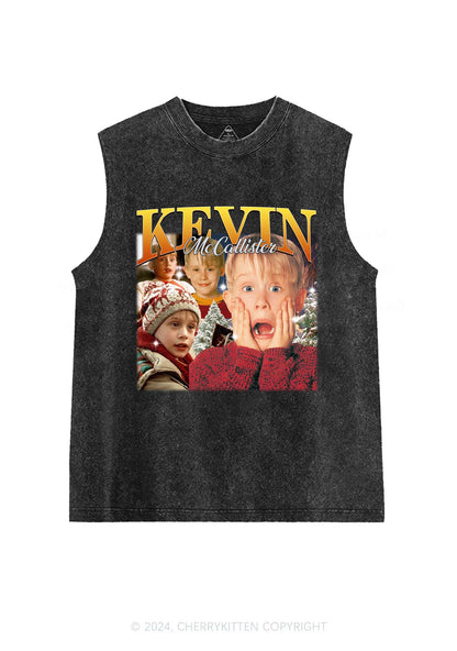 Christmas Kevin Alone Y2K Washed Tank Cherrykitten