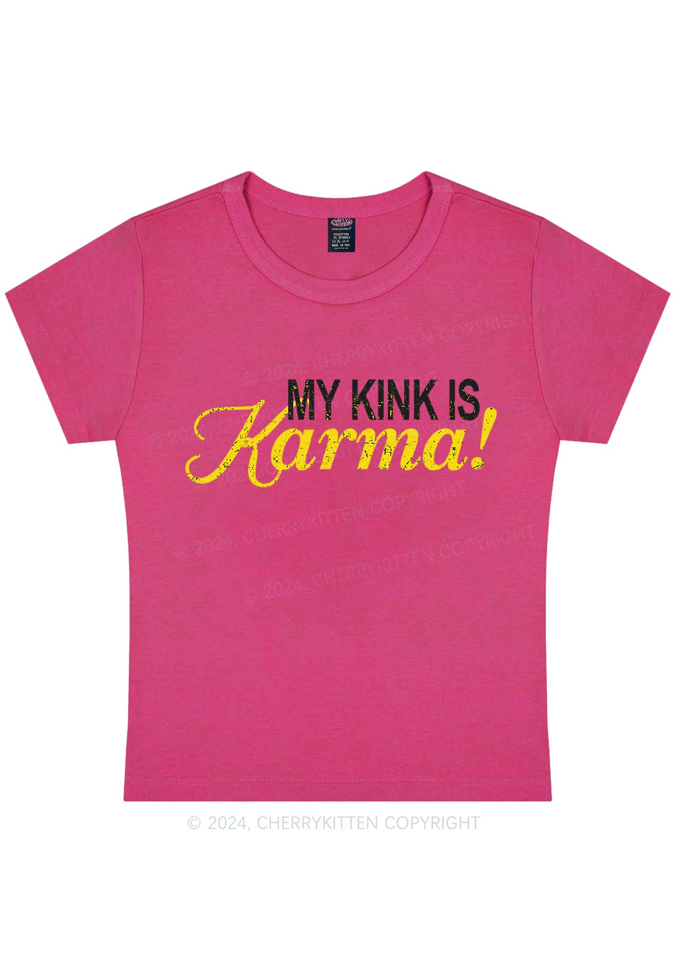 My Kink Is Karma Y2K Baby Tee Cherrykitten