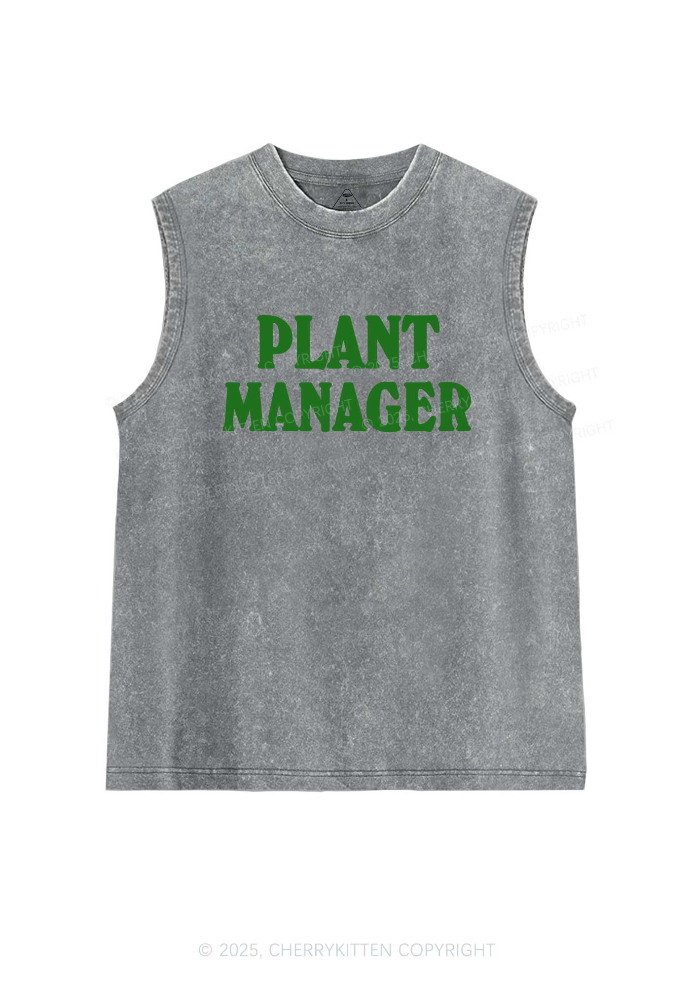 Plant Manager Y2K Washed Tank Cherrykitten