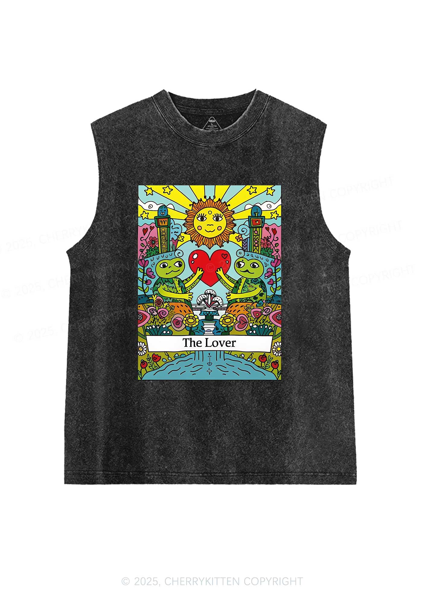 The Lover Frog Y2K Washed Tank Cherrykitten