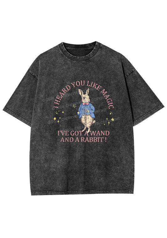 Wand Rabbit Y2K Washed Tee Cherrykitten