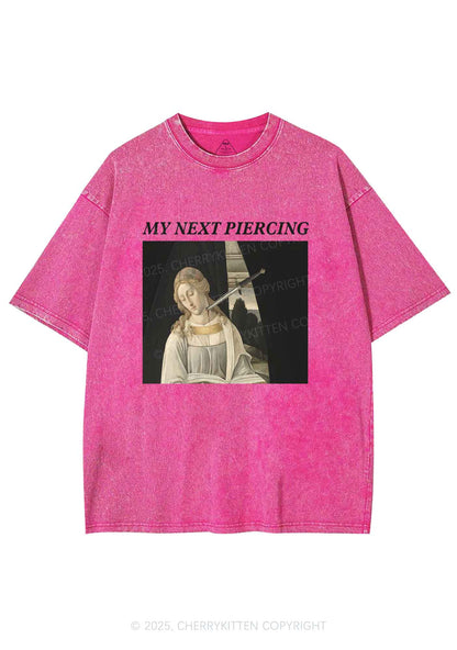 My Next Piercing Y2K Washed Tee Cherrykitten