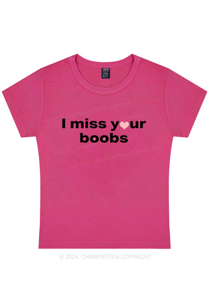 Miss Your Bxxbs Y2K Valentine's Day Baby Tee Cherrykitten