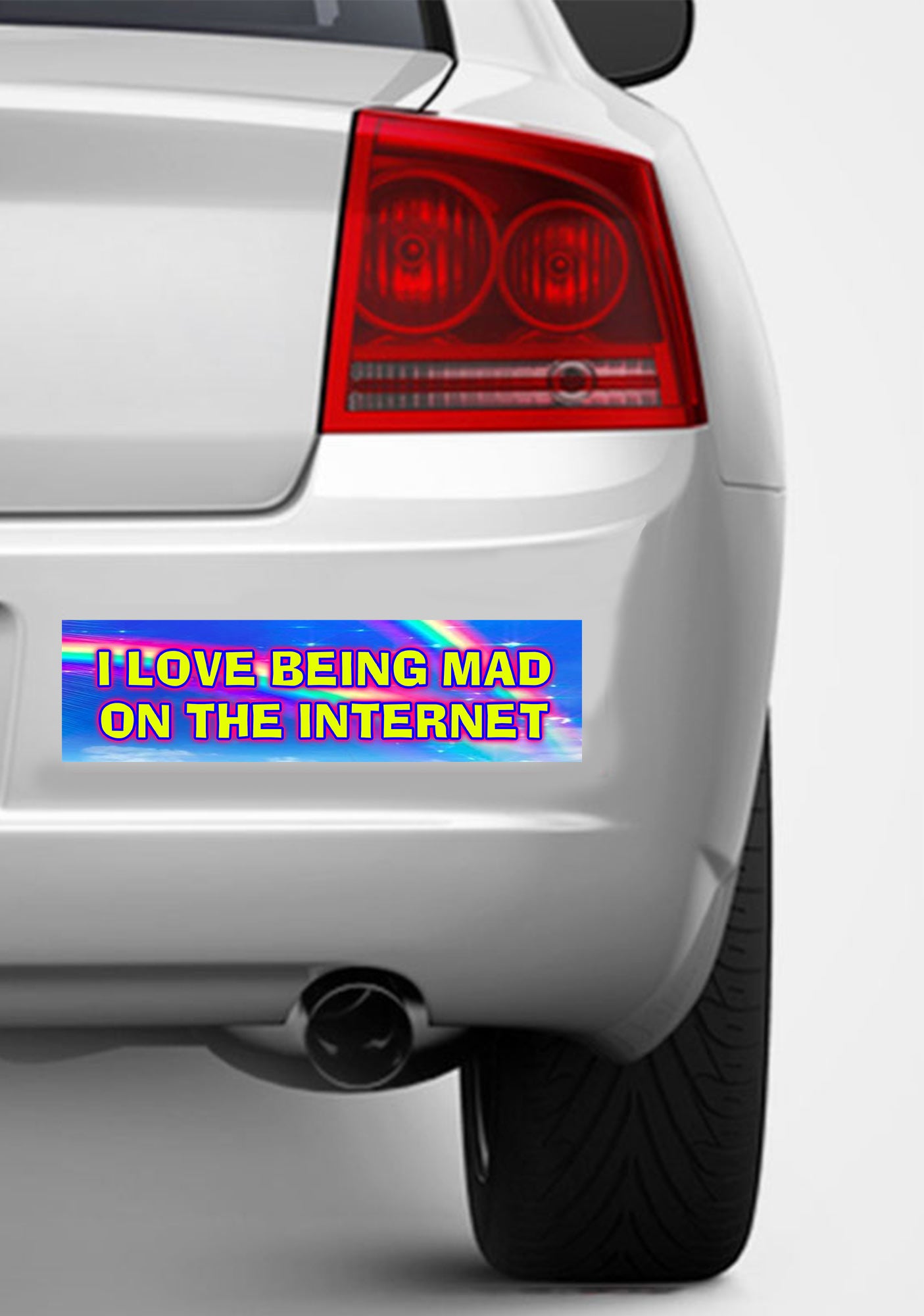 I Love Being Mad Y2K Car Bumper Magnet Cherrykitten