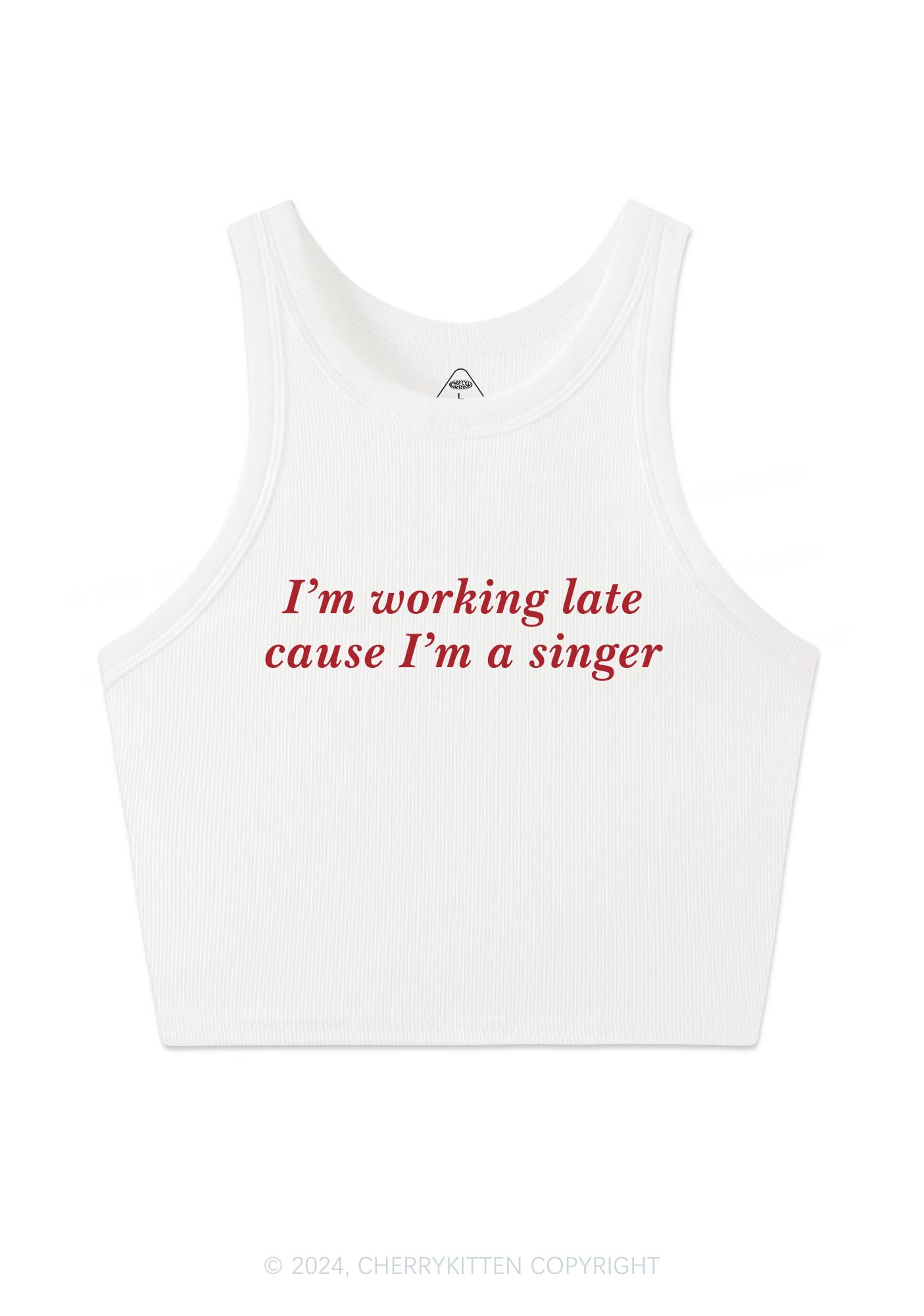 I'm A Singer Y2K Crop Tank Top Cherrykitten