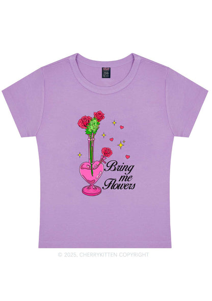 Bring Me Flowers Y2K Baby Tee Cherrykitten