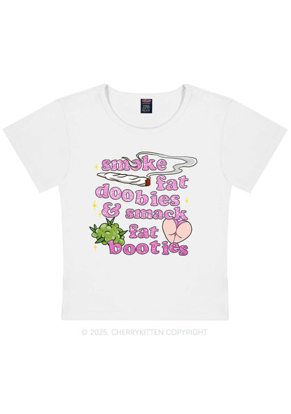 Smoke Fat Dxxbies Y2K Baby Tee Cherrykitten