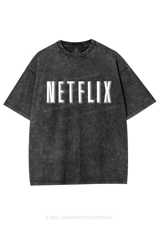 Netflix Y2K Valentine's Day Washed Tee Cherrykitten