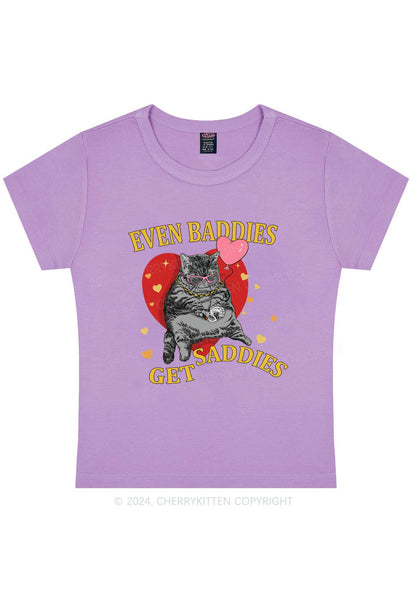 Heart Balloon Kitten Y2K Valentine's Day Baby Tee Cherrykitten