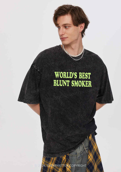 Best Blunt Smoker Y2K Washed Tee Cherrykitten