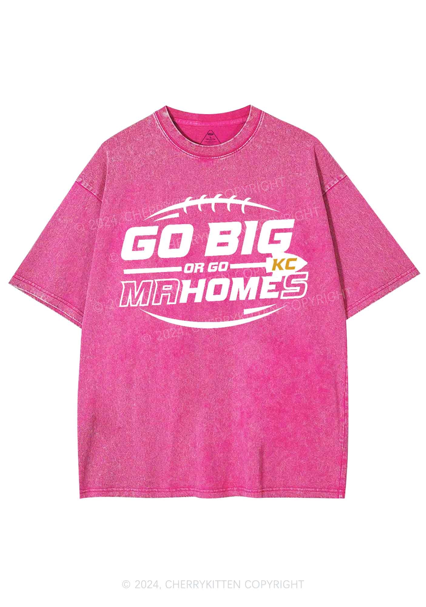 Go Big Y2K Super Bowl Washed Tee Cherrykitten