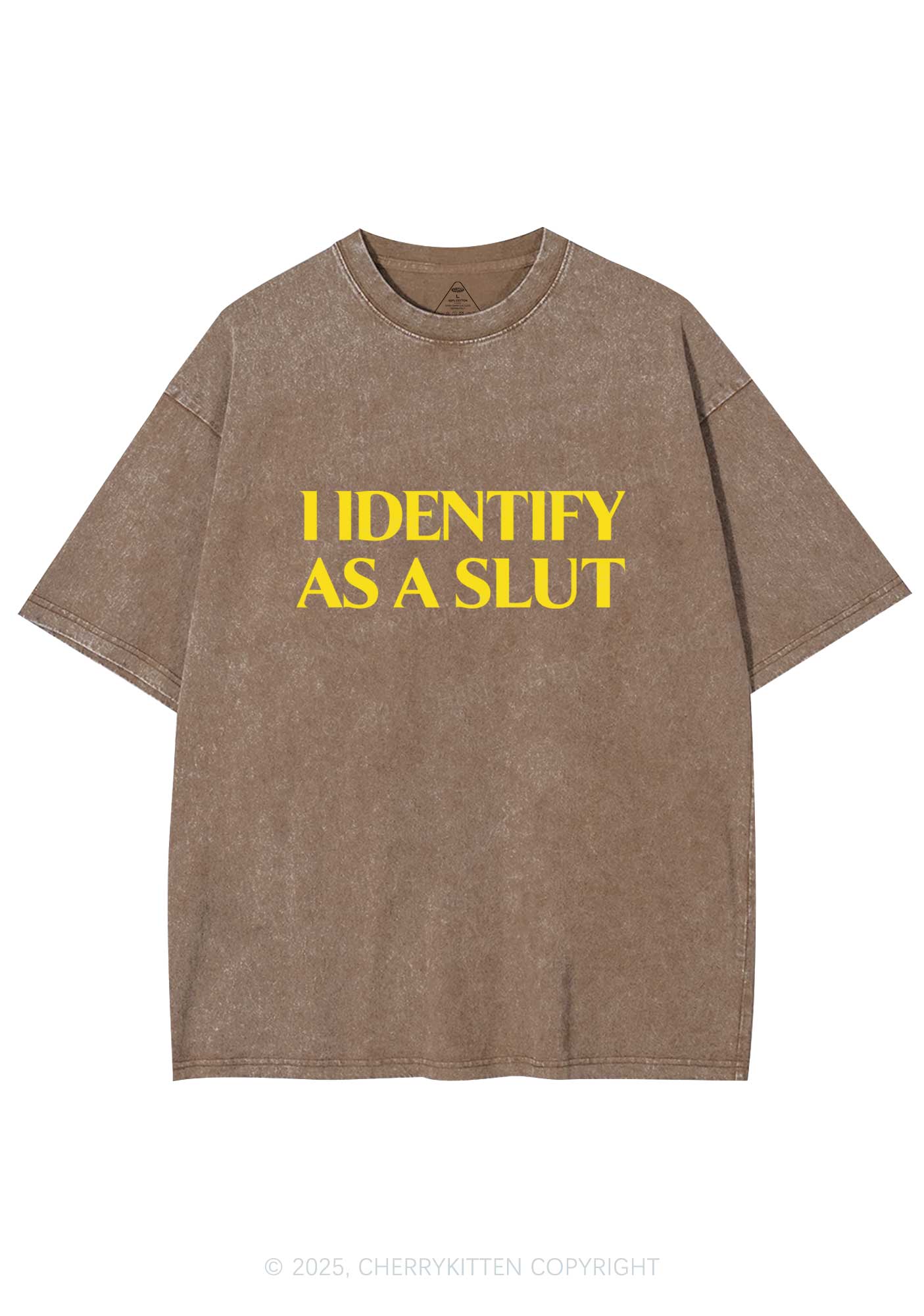 Identify As A Slxt Y2K Washed Tee Cherrykitten