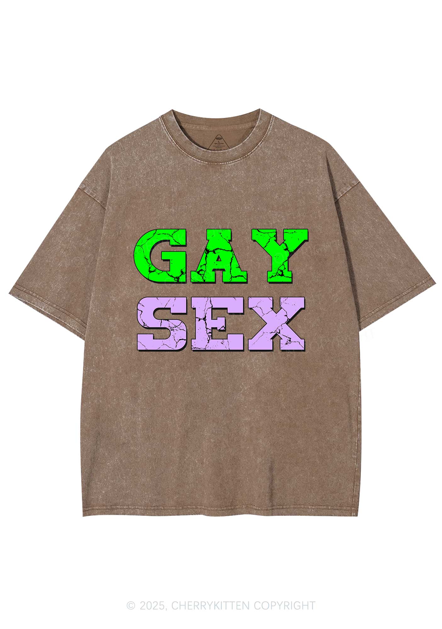 Gay Six Y2K Washed Tee Cherrykitten