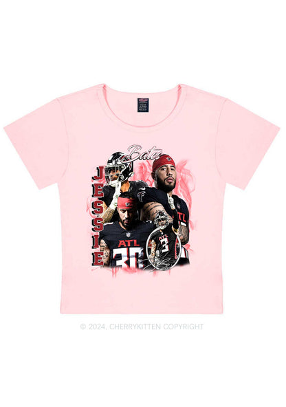 Red Jessie Y2K Super Bowl Baby Tee Cherrykitten