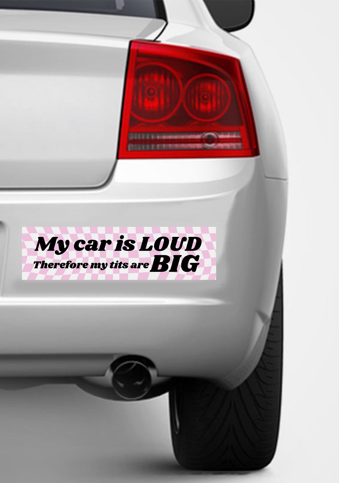 My Car Is Loud Y2K Car Bumper Magnet Cherrykitten