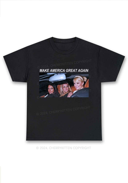 Make America Great Again Y2K Chunky Shirt Cherrykitten