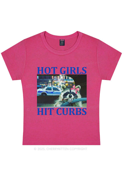 Hot Girls Hit Curbs Y2K Baby Tee Cherrykitten