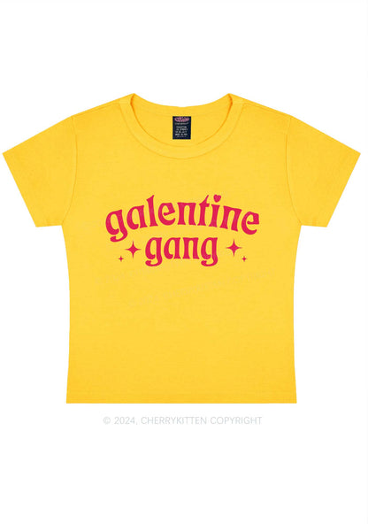 Galentine Gang Y2K Valentine's Day Baby Tee Cherrykitten