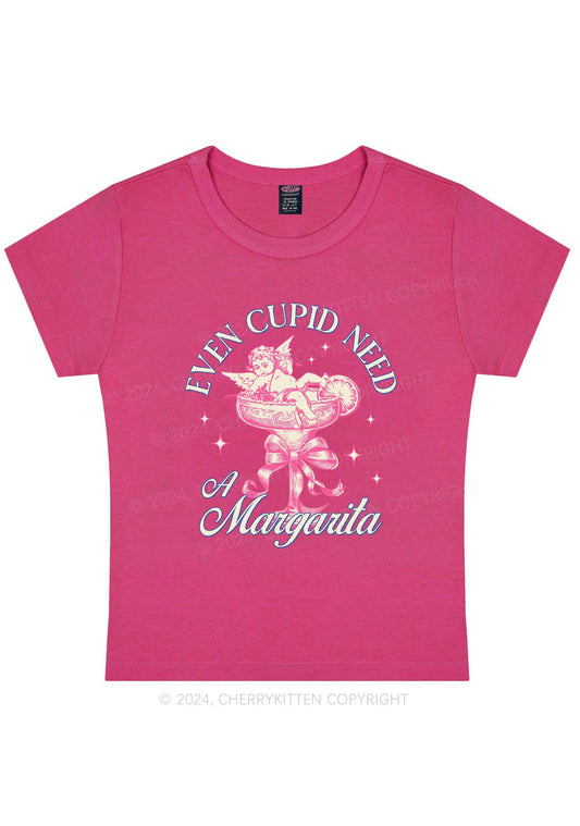 Cupid Needs Margarita Y2K Valentine's Day Baby Tee Cherrykitten