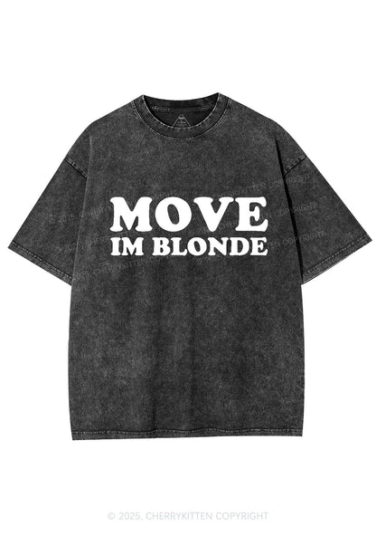 Move Im Blonde Y2K Washed Tee Cherrykitten