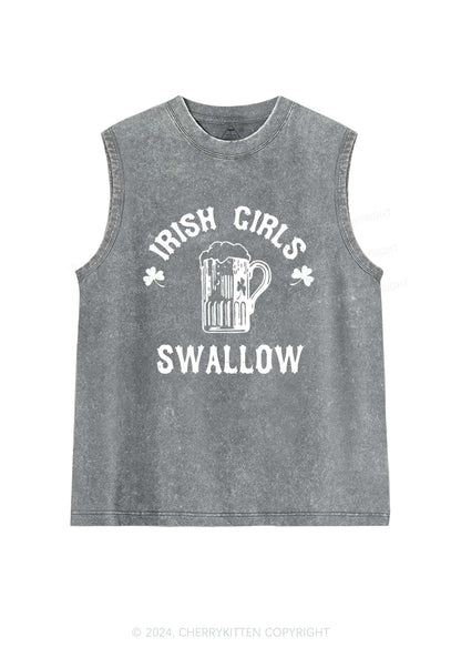 Irish Girls Swallow St Patricks Y2K Washed Tank Cherrykitten