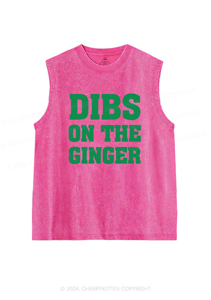 Dibs On The Ginger St Patricks Y2K Washed Tank Cherrykitten