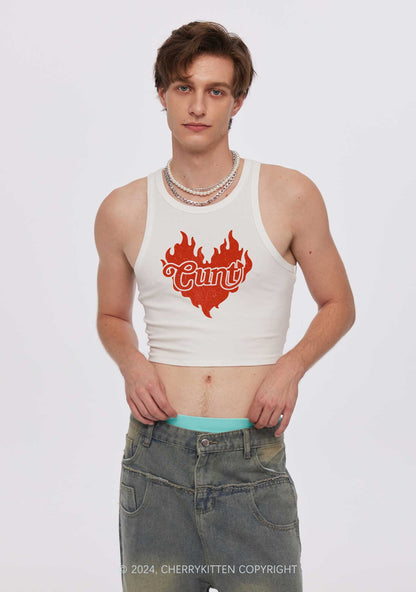 Cxxt Devil Y2K Valentine's Day Crop Tank Top Cherrykitten