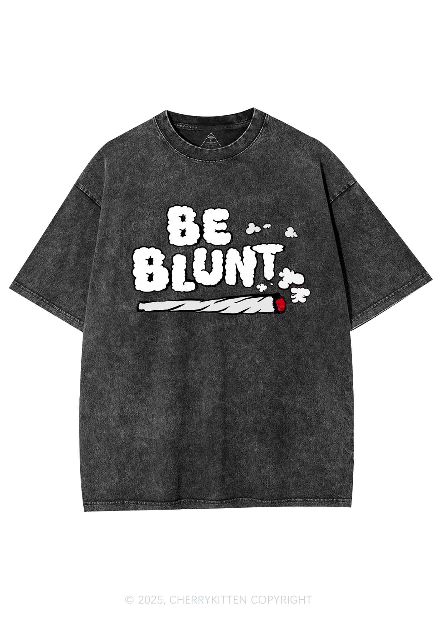 Be Blunt Y2K Washed Tee Cherrykitten