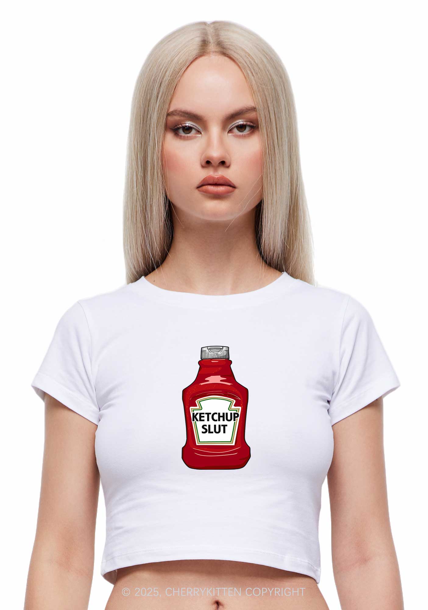 Ketchup Slxt Y2K Baby Tee Cherrykitten