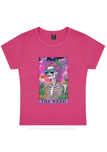 The Wxxd Skeleton Y2K Baby Tee Cherrykitten