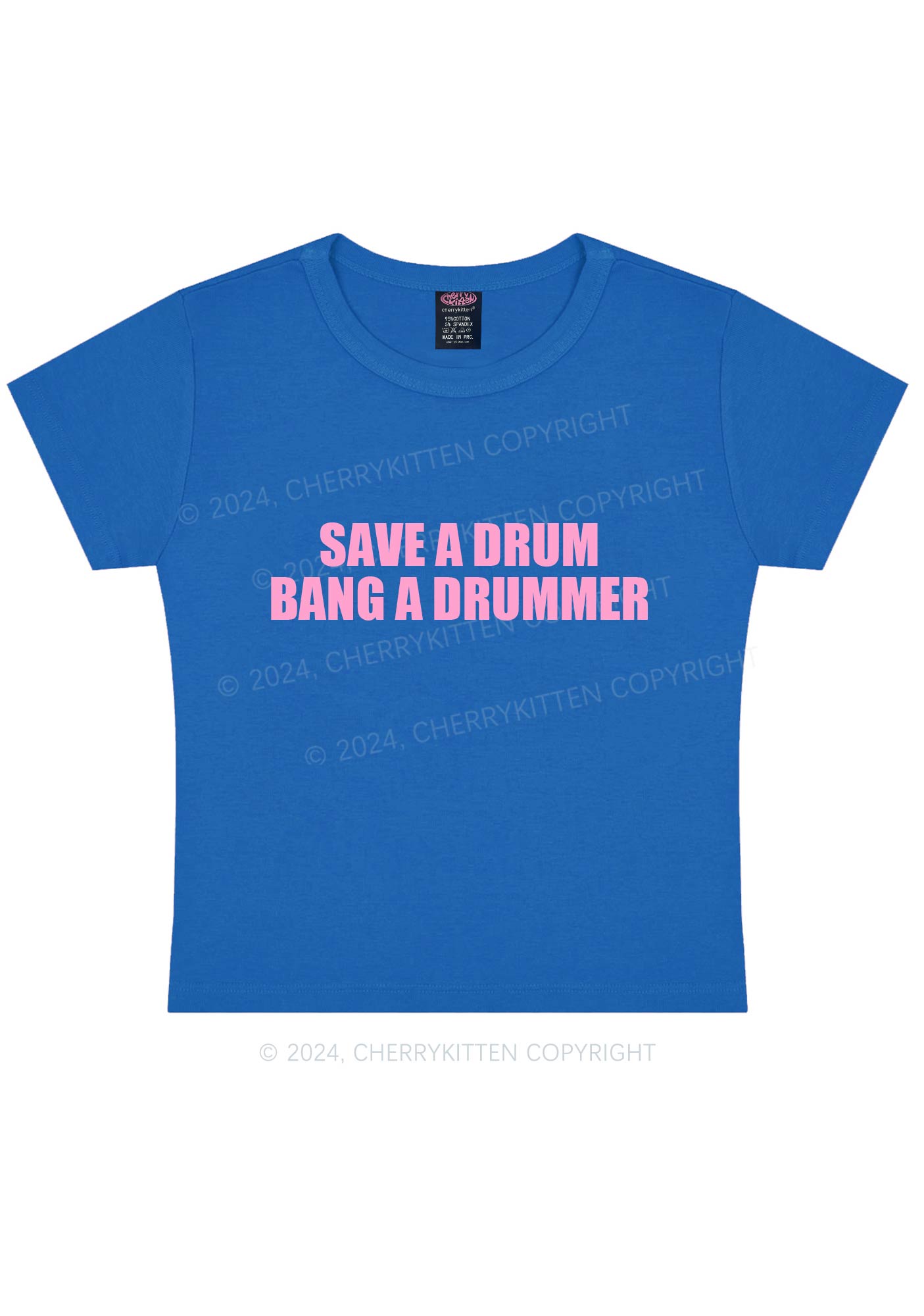 Save A Drum Y2K Baby Tee Cherrykitten