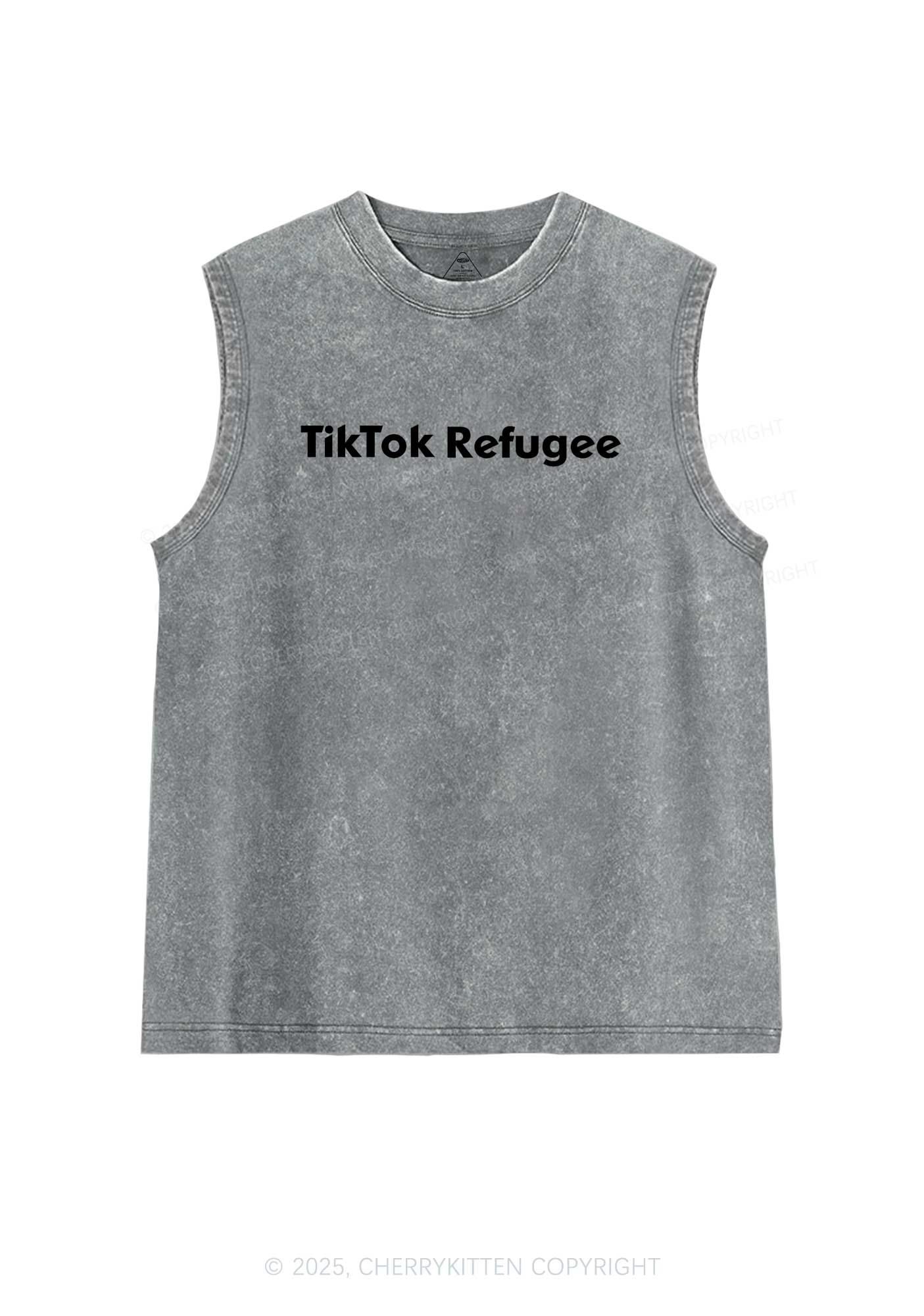 TT Refugee Y2K Washed Tank Cherrykitten