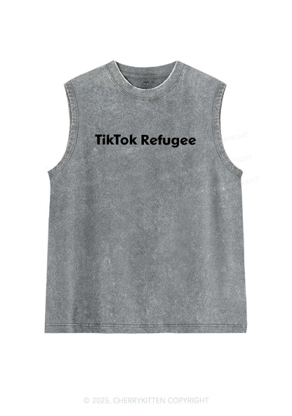 TT Refugee Y2K Washed Tank Cherrykitten