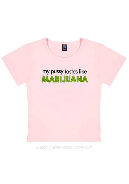 My Puxxy Tastes Y2K Baby Tee Cherrykitten