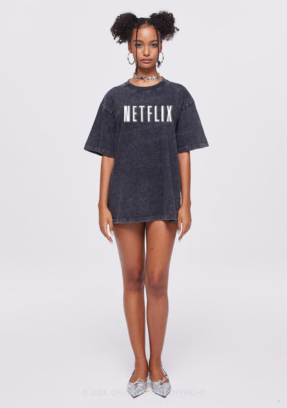 Netflix Y2K Valentine's Day Washed Tee Cherrykitten