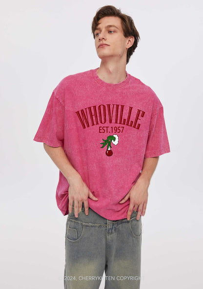 Christmas Whoville Y2K Washed Tee Cherrykitten