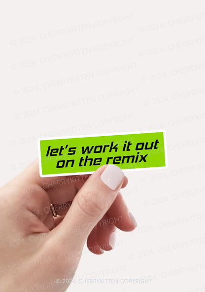 Let's Work It Out 1Pc Y2K Sticker Cherrykitten