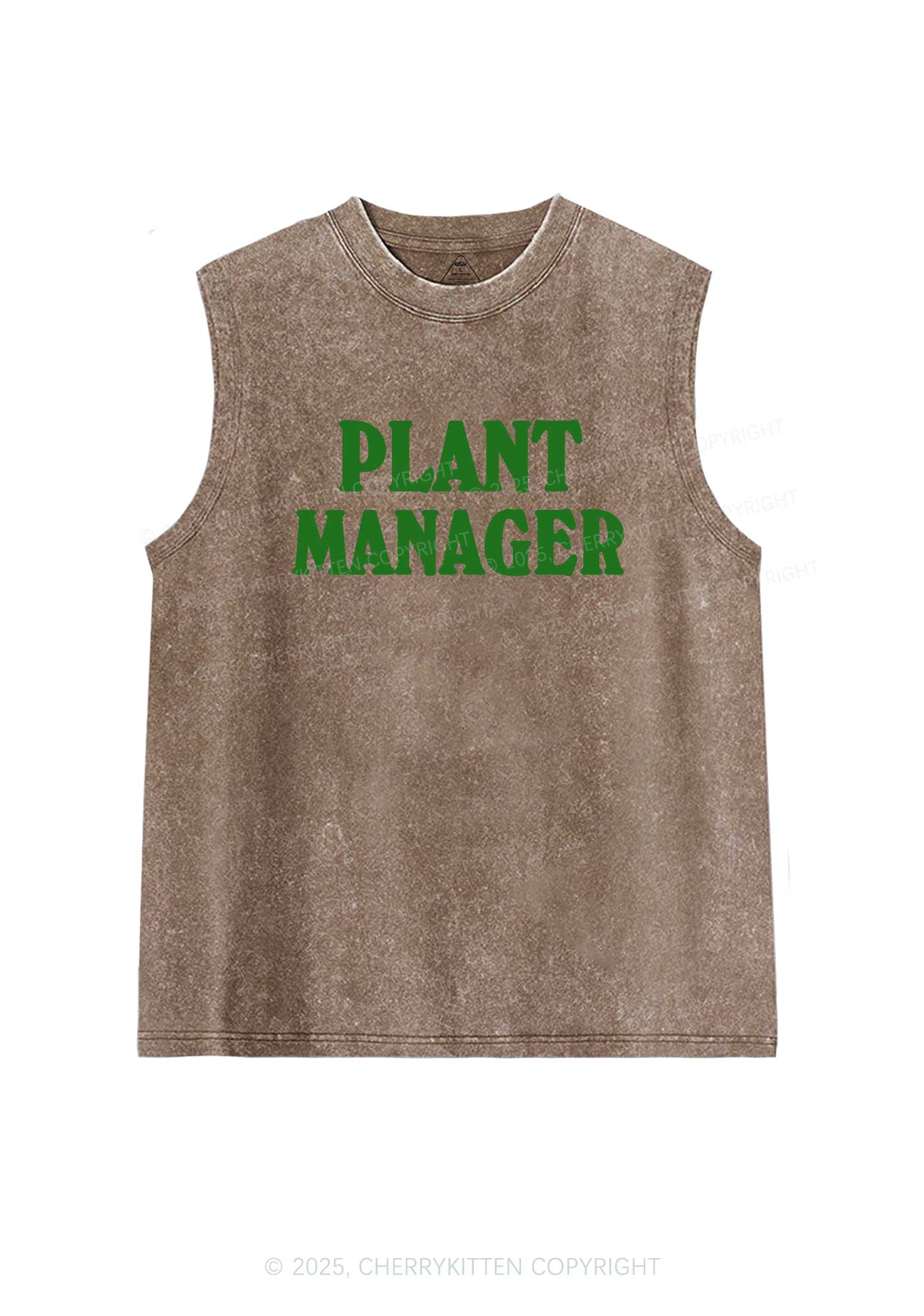 Plant Manager Y2K Washed Tank Cherrykitten