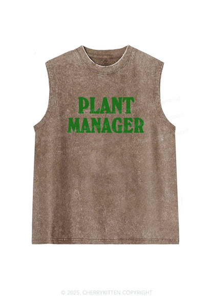 Plant Manager Y2K Washed Tank Cherrykitten