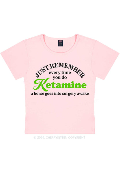 Just Remember K Horse Y2K Baby Tee Cherrykitten